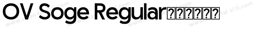 OV Soge Regular字体转换